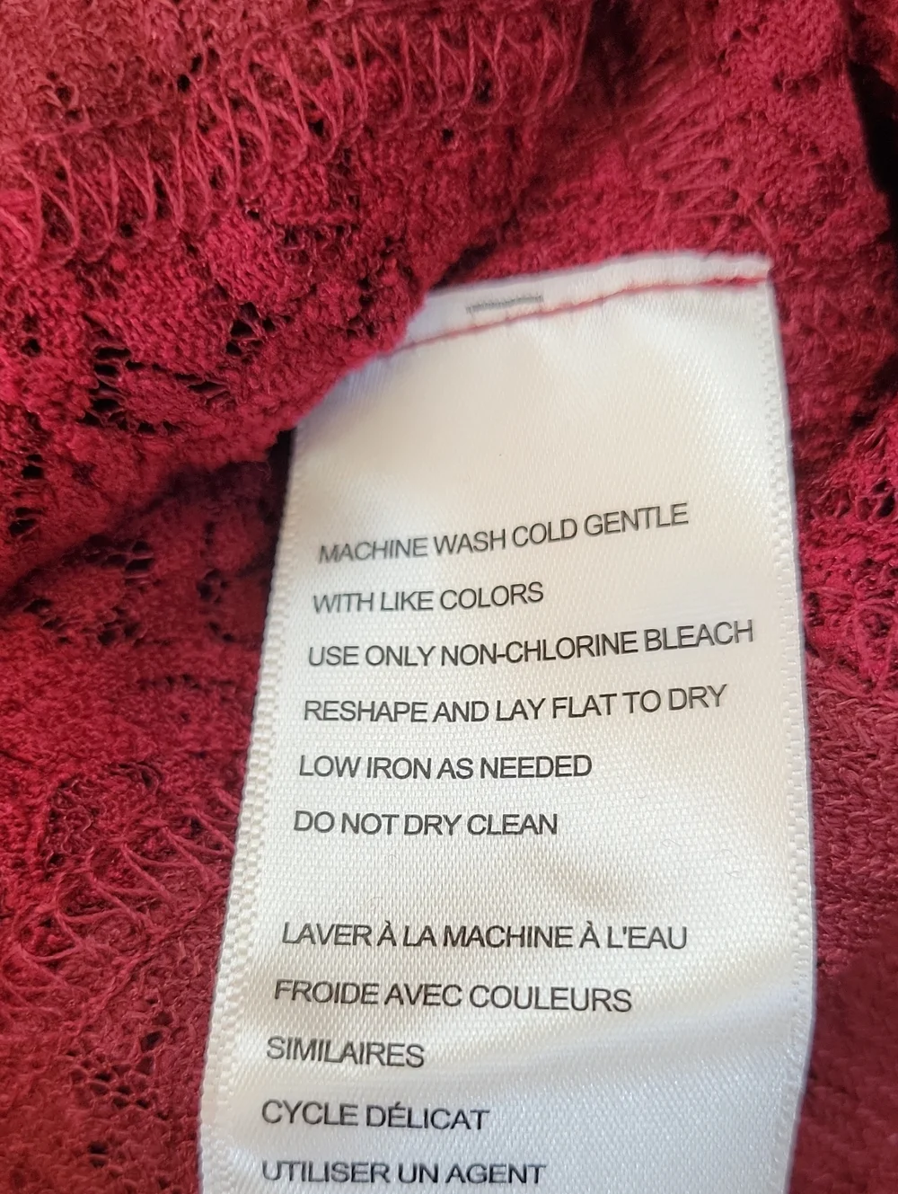 NWT- Free People ‘Lace Layering’ Long Sleeve Pop-Over Top